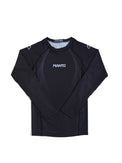 MANTO Rashguard Męski Długi Rękaw FLOW Czarny