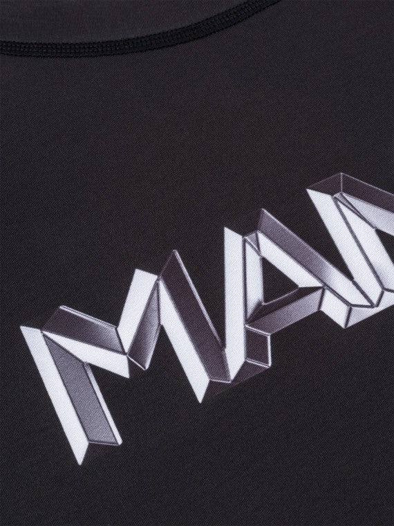 MANTO Rashguard Męski Krótki Rękaw METAL Czarny