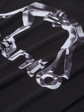 MANTO Rashguard Męski Krótki Rękaw METAL Czarny