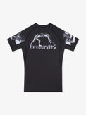 MANTO Rashguard Męski Krótki Rękaw METAL Czarny