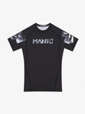 MANTO Rashguard Męski Krótki Rękaw METAL Czarny