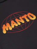 MANTO Rashguard Męski Krótki Rękaw WARSAW TO TOKYO Czarny