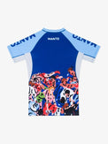 MANTO Rashguard Męski Krótki Rękaw GYM 3.0 Niebieski