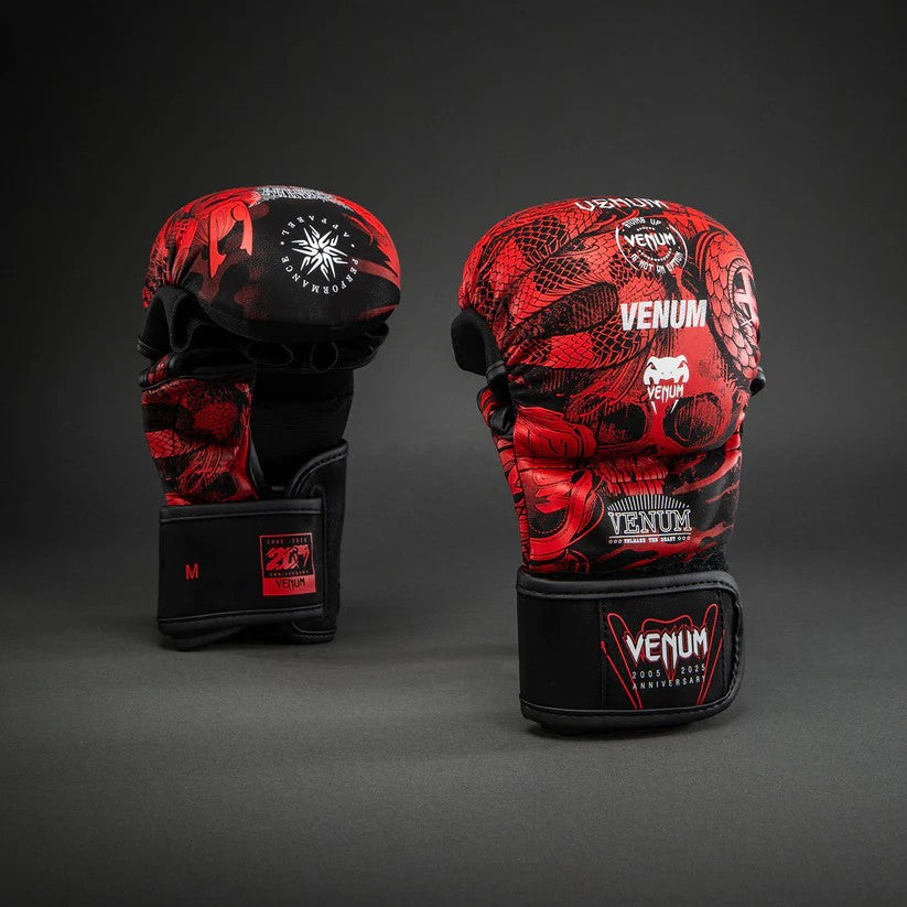 Venum Rękawice do MMA 20th Anniversary Czarne/Czerwone