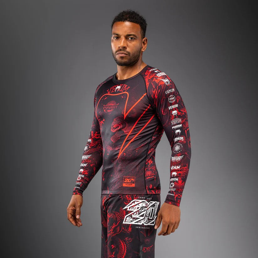 Venum Rashguard Długi Rękaw 20th Anniversary Czarny/Czerwony