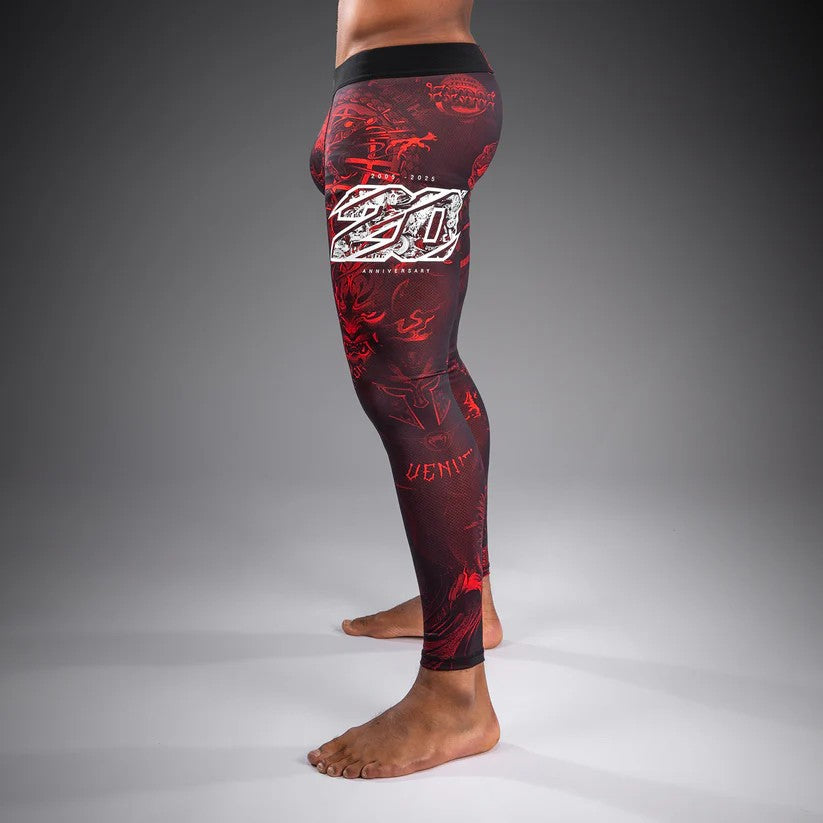 Venum Legginsy 20th Anniversary Czarne/Czerwone