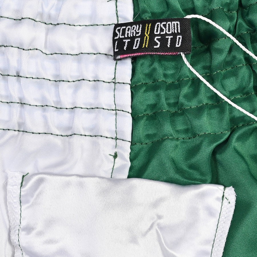 Scary Ltd x Osom Std Spodenki Muay Thai Zielone/Białe