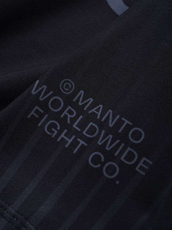 MANTO Rashguard Męski Krótki Rękaw RANKED Czarny