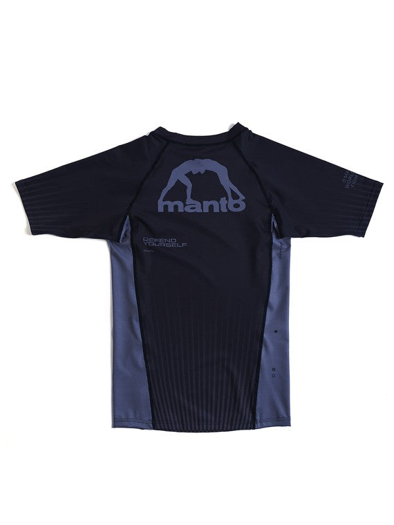 MANTO Rashguard Męski Krótki Rękaw RANKED Czarny
