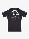 MANTO Rashguard Krótki Rękaw SOCIETY Czarny