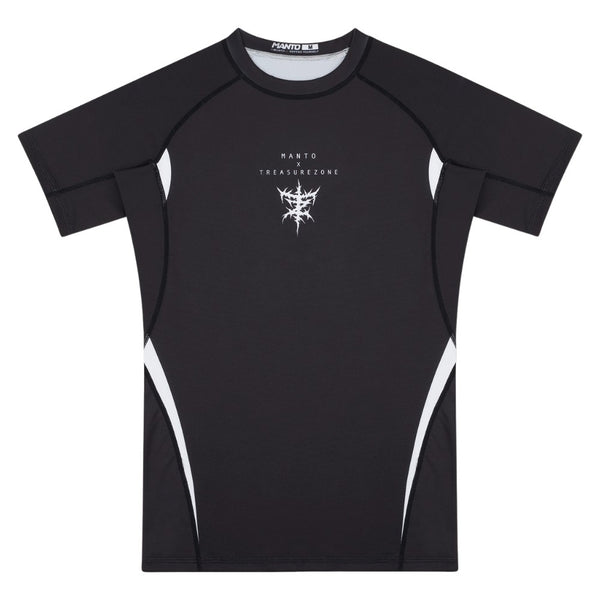 MANTO Rashguard Krótki Rękaw TREASURE ZONE Czarny