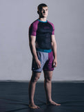 MANTO Rashguard Krótki Rękaw VARSITY Wielokolorowy
