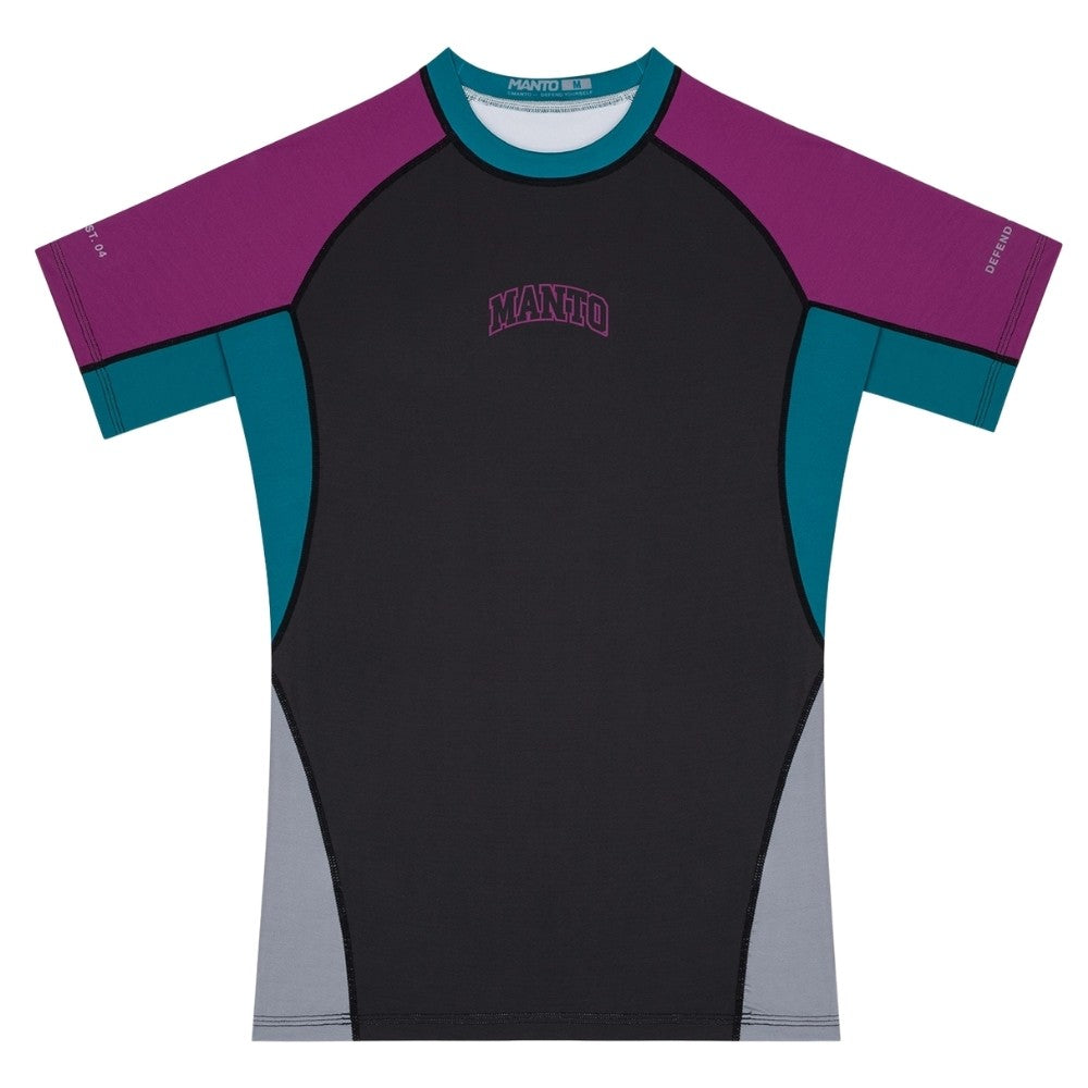 MANTO Rashguard Krótki Rękaw VARSITY Wielokolorowy