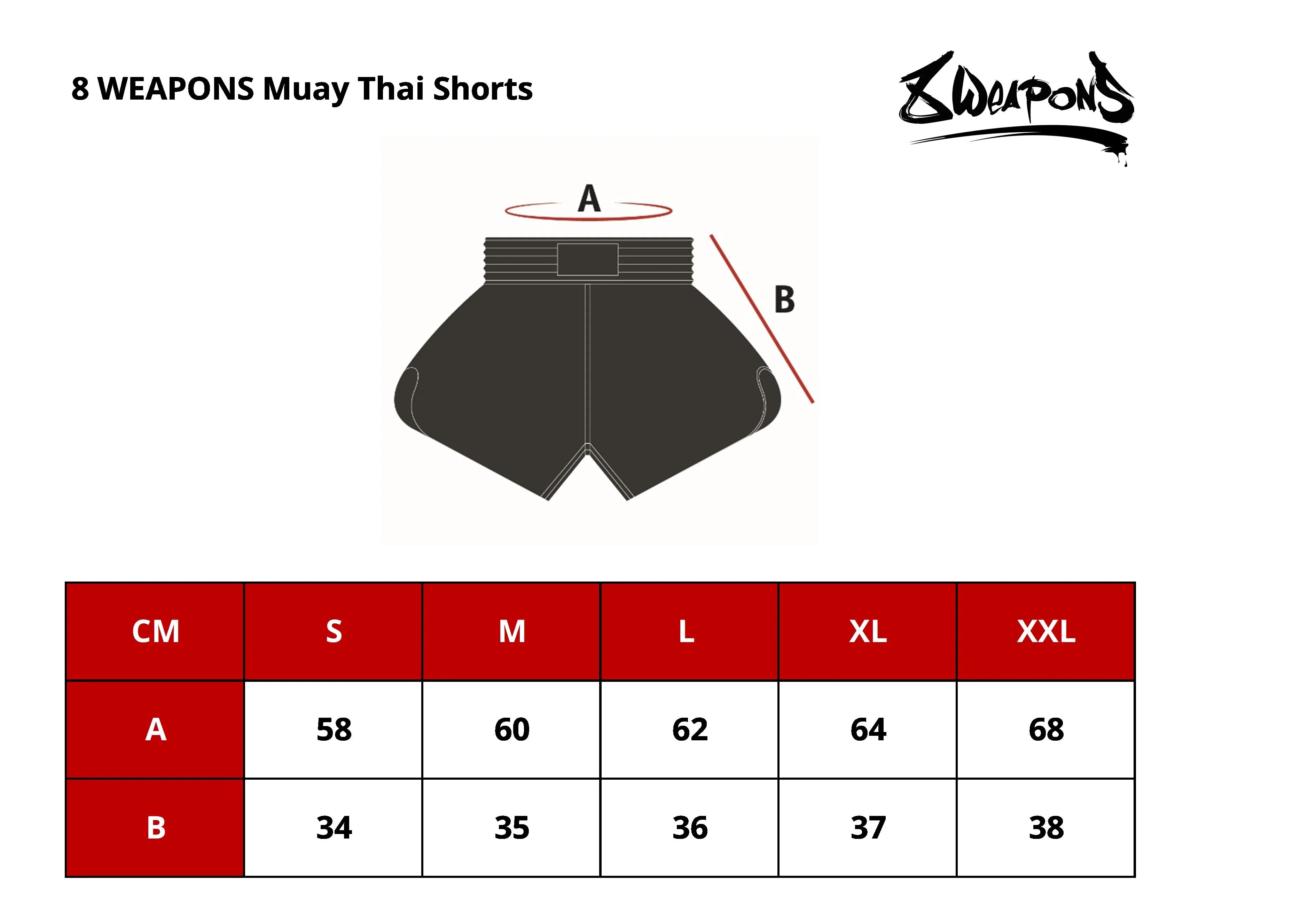 8 Weapons Spodenki Muay Thai West Coast