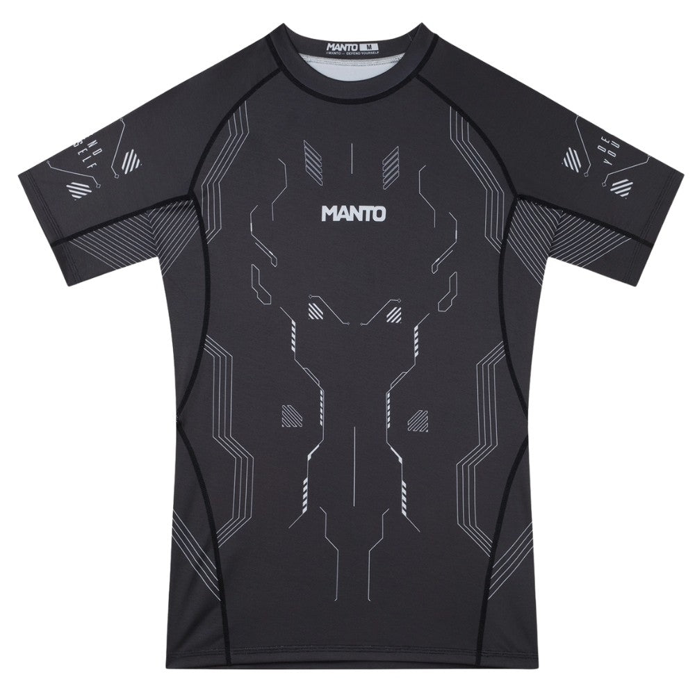 MANTO Rashguard Krótki Rękaw SHIELD Czarny