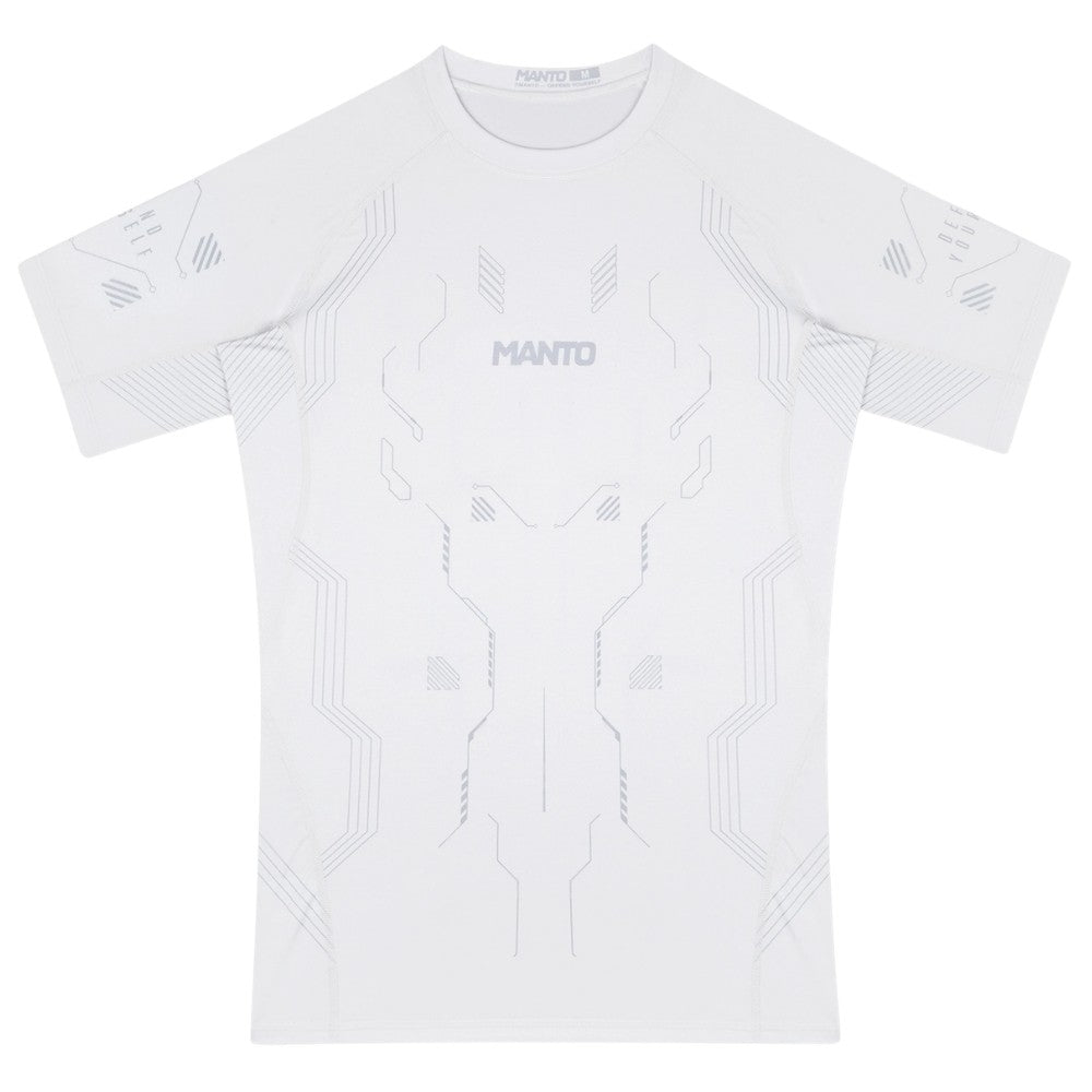 MANTO Rashguard Krótki Rękaw SHIELD Biały