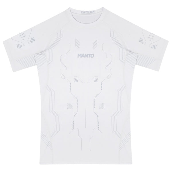 MANTO Rashguard Krótki Rękaw SHIELD Biały