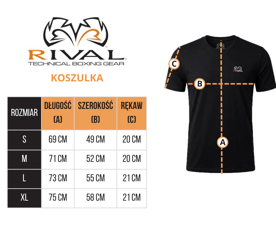 Rival T-shirt Team Poland Czarny