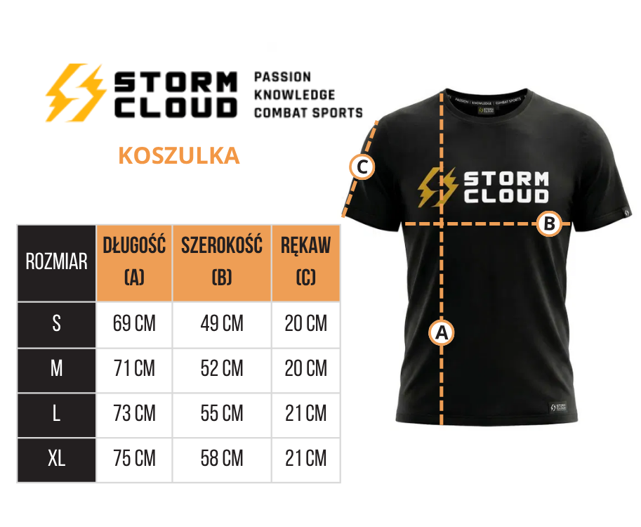StormCloud T-shirt Classic Logo Biały
