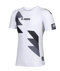 Tatami Rashguard Męski Krótki Rękaw Abstract Biały/Szary