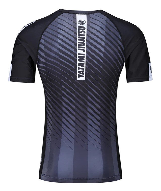 Tatami Rashguard Męski Krótki Rękaw Abstract Czarny/Szary