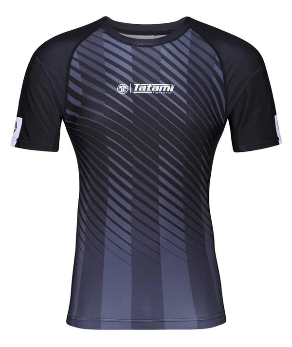 Tatami Rashguard Męski Krótki Rękaw Abstract Czarny/Szary