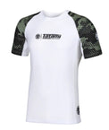 Tatami Rashguard Męski Krótki Rękaw Renegade Biały/Zielony