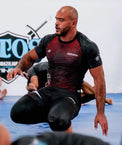 Tatami Rashguard Męski Krótki Rękaw Milan Eco Tech Recycled Czerwony