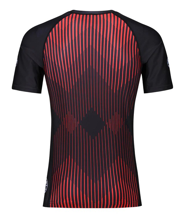 Tatami Rashguard Męski Krótki Rękaw Milan Eco Tech Recycled Czerwony