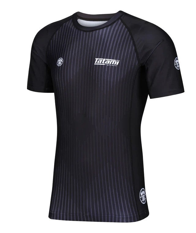 Tatami Rashguard Męski Krótki Rękaw Milan Eco Tech Recycled Czarny
