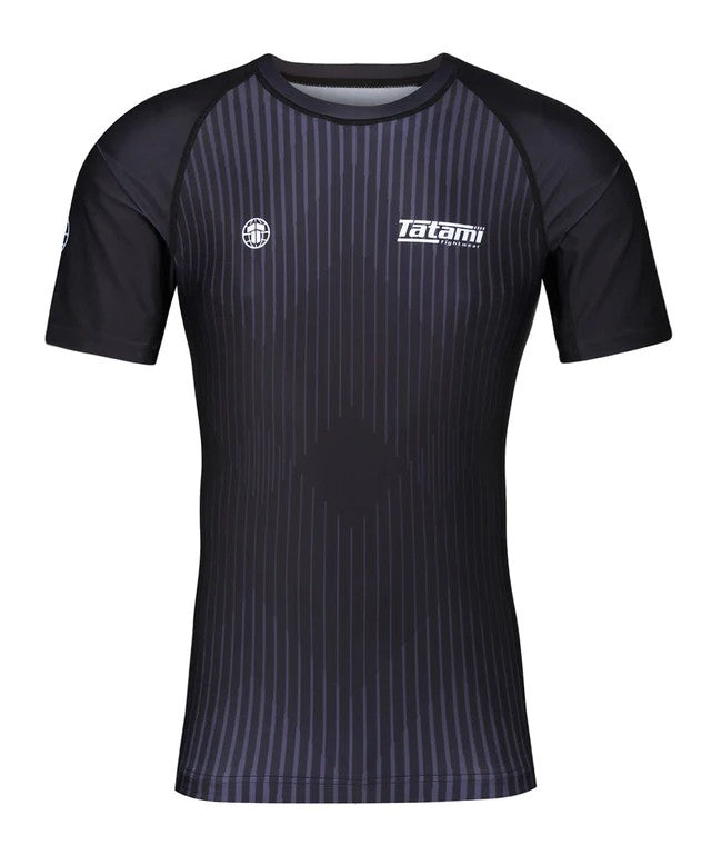 Tatami Rashguard Męski Krótki Rękaw Milan Eco Tech Recycled Czarny
