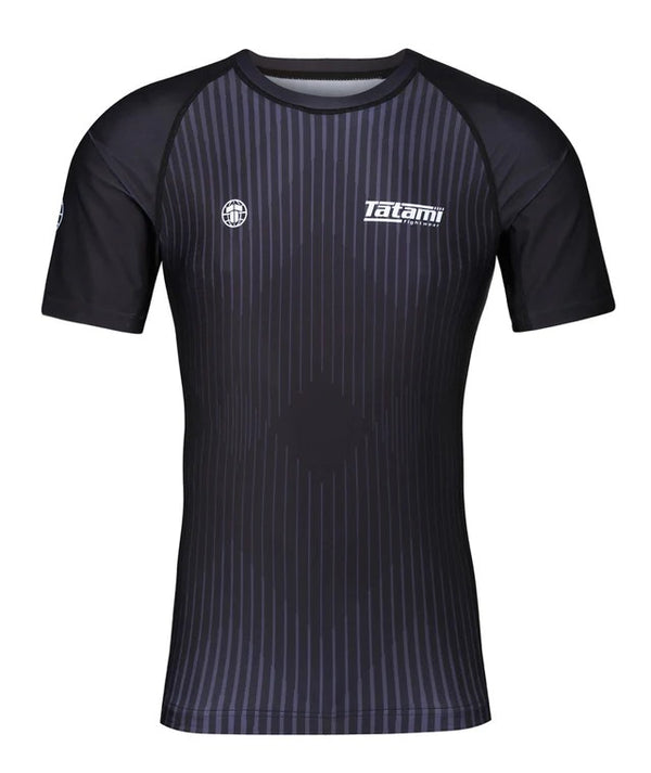 Tatami Rashguard Męski Krótki Rękaw Milan Eco Tech Recycled Czarny