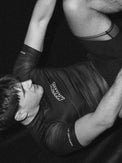 MANTO Rashguard Krótki Rękaw VARSITY Czarny