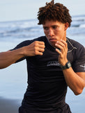 MANTO Rashguard Krótki Rękaw VARSITY Czarny