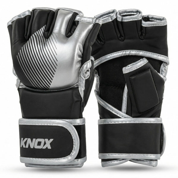 Knox Rękawice MMA Starter Czarne/Srebrne 4oz
