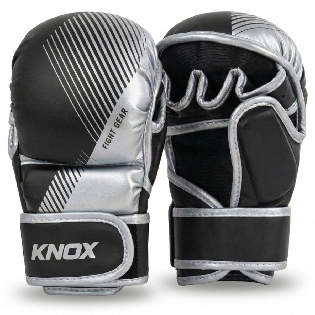 Knox Rękawice MMA Starter Czarne/Srebrne 7oz