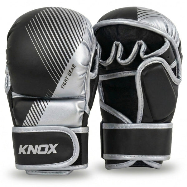 Knox Rękawice MMA Starter Czarne/Srebrne 7oz