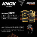 Knox Rękawice MMA Starter Czarne/Czarne 4oz