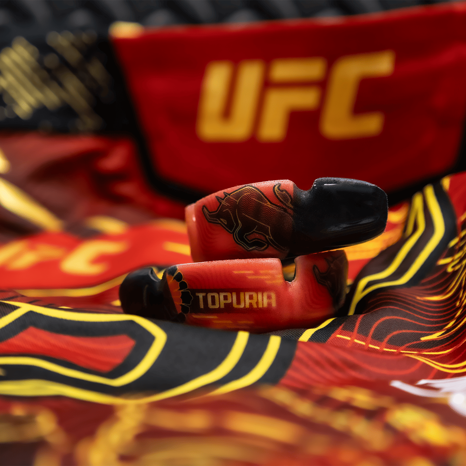 Opro x UFC Ilia Topuria Czerwony Ochraniacz Na Zęby Instant Custom Fit