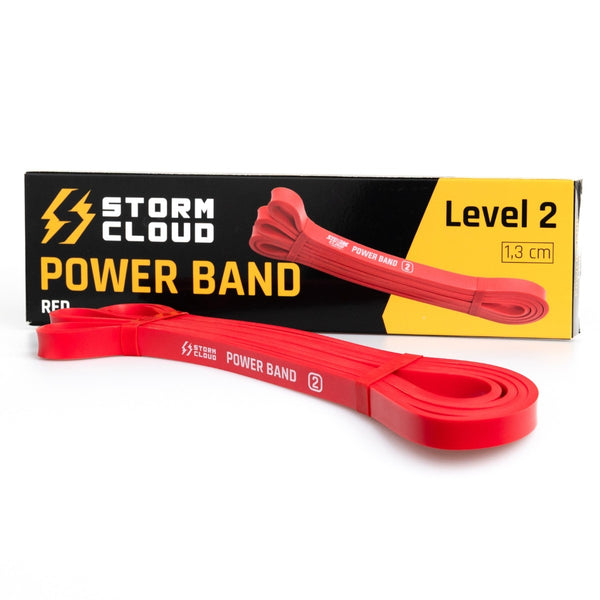 StormCloud Guma Oporowa Treningowa Power Band Czerwona Lvl 2
