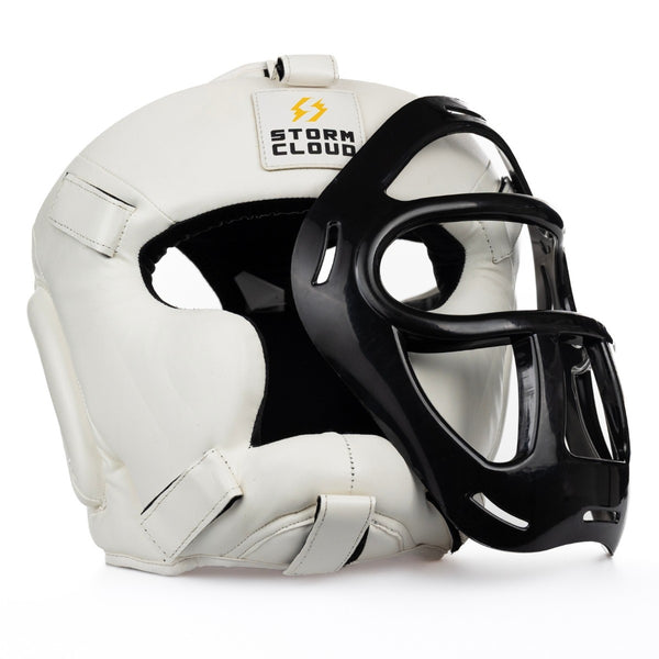 StormCloud Kask Bokserski HG1 z kratką Biały