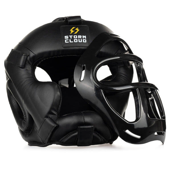 StormCloud Kask Bokserski HG1 z kratką Czarny