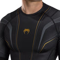 Venum Streamline Rashguard męski z długim rękawem Czarny/Złoty