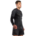 Venum Streamline Rashguard męski z długim rękawem Czarny/Złoty