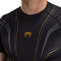 Venum Streamline Rashguard męski z krótkim rękawem Czarny/Złoty