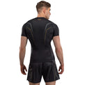 Venum Streamline Rashguard męski z krótkim rękawem Czarny/Złoty