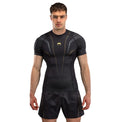 Venum Streamline Rashguard męski z krótkim rękawem Czarny/Złoty