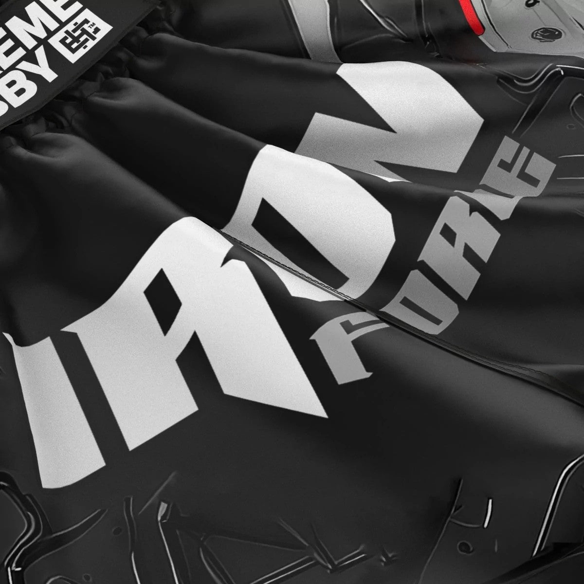 Extreme Hobby Spodenki Muay Thai Iron Force Czarne/Białe