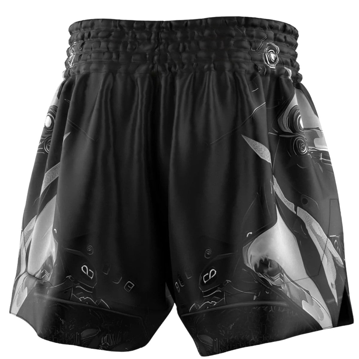 Extreme Hobby Spodenki Muay Thai Iron Force Czarne/Białe