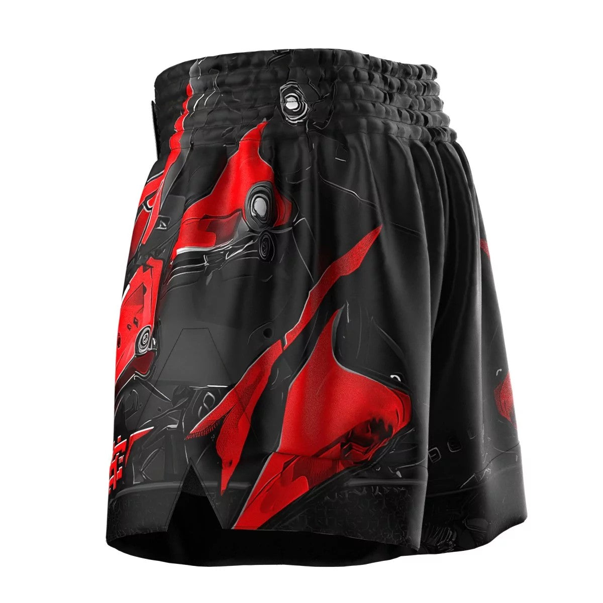 Extreme Hobby Spodenki Muay Thai Iron Force Czarne/Czerwone